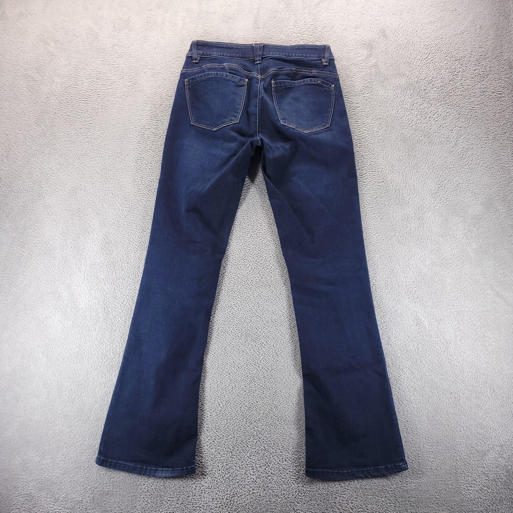Democracy Jeans Womens 4 Blue Bootcut Mid Rise Ab Technology Dark Wash Stretch - Picture 2 of 9